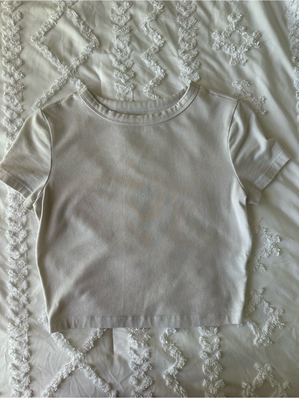 White baby tee